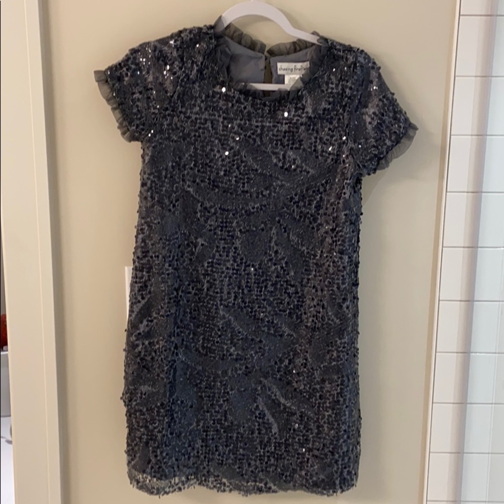 Kids sequin grey dress